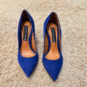 Steve Madden Blue Heels Elegant Suede